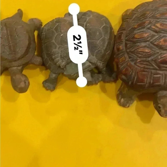 Five Miniature Turtles Collection Some Wooden Some Stone All Very Cute 🐢🐢 - Picture 12 of 16